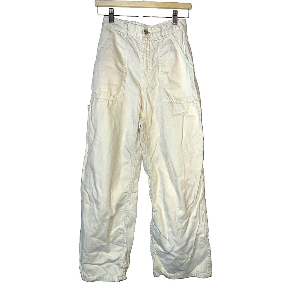 Glassons White‎ Denim Wide Leg Jeans